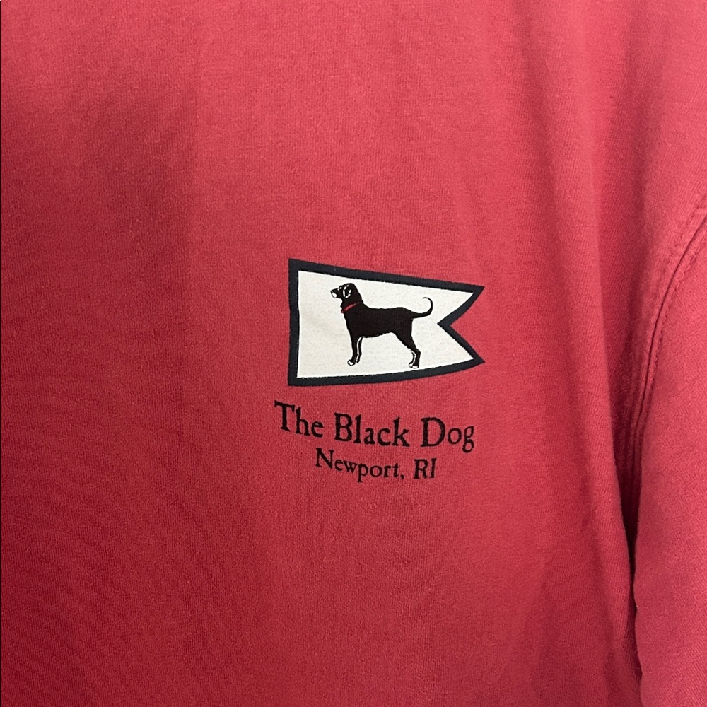 The Black Dog Cranberry Short Sleeve Logo Tee Large - Picture 2 of 4